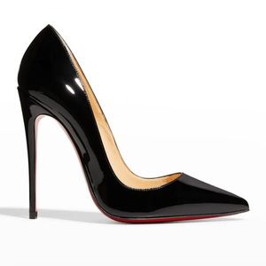 Christian Louboutin So Kate Patent Pointed-Toe Red Sole Pump